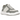 Maison Mihara Yasuhiro Wayne OG Sole Low White Grey baskets en vue latérale avec une tige en cuir blanc, des détails gris et une semelle fondue