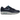 Nike Air Max 1 Obsidian baskets vue latérale avec daim bleu marine, cuir blanc et swoosh gris sur une semelle intermédiaire blanche