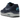 Nike Air Max 1 Obsidian baskets vue latérale avec empiècements en daim bleu marine, semelle intermédiaire blanche et unité Air visible.
