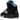 Jordan 5 Retro Black University Blue baskets en vue laterale avec une tige noire, des details bleus et une unite Air visible