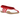 Adidas Taekwondo Mei Ballet White Better Scarlet baskets de profil avec tige blanche, details rouges et semelle fine