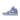 Air Jordan 1 Mid 'Purple Pulse' baskets en profil latéral classique avec une tige en cuir blanc, des superpositions violettes et des lacets.