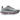 Nike Vomero Premium QS Fleur De-Lis Geyser Grey baskets en vue laterale avec une empeigne grise, des lacets et une semelle durable