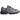 ASICS Gel-NYC Black Pure Silver Grey baskets en vue laterale avec une tige en mesh noir et des details argentés