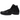 Nike Air Flightposite Black baskets en vue laterale avec une fermeture eclair noire, une coque futuriste et une semelle