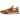 New Balance 998 MiUSA Teddy Santis Orange Royal baskets en vue laterale avec daim orange, details bleus et semelle blanche
