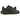 Nike Air Force 1 Low Kobe Bryant Forever Cargo Khaki baskets en vue laterale avec une tige en cuir vert, des details noirs et une semelle blanche