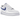 Nike Air Force 1 Low '07 LV8 White Deep Royal Blue baskets en profil latéral avec une tige en cuir blanc et des détails bleus