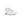Nike Air Max 97 Triple White Wolf Grey baskets vue latérale avec superpositions blanches, unité Air sur toute la longueur et lacets assortis.