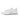 Nike Air Max 97 Triple White Wolf Grey baskets en vue latérale avec ses panneaux ondulés blancs, sa semelle Air visible et lacets blancs.