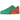 Nike Air Force 1 Low '07 Stadium Green Crimson baskets de profil avec une tige en cuir vert, un swoosh blanc et une semelle blanche