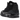 Jordan 3 Retro Black Cat baskets en vue latérale inclinée avec une tige en nubuck noir, un imprimé éléphant ton sur ton et une semelle noire