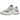 New Balance 9060 Sea Salt Castlerock baskets en vue laterale avec mesh blanc, suede gris clair et semelle epaisse