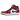 Jordan 1 Mid Chicago Toe baskets dans un profil latéral classique avec une tige en cuir rouge, blanc et noir