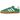 adidas Gazelle Indoor Green Gum baskets en vue latérale classique avec une tige en suède vert, des détails blancs et une semelle gomme