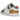 Nike Dunk Low Heirloom baskets vue de profil avec tige en cuir blanc et marron, lacets classiques et semelle en caoutchouc