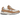 New Balance 992 MiUSA Sweet Caramel baskets de profil avec une tige en daim marron, des lacets beiges et une semelle blanche