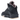 Jordan 5 Retro PSG Paris Saint-Germain Off Noir baskets de profil avec une empeigne noire, des lacets et une unité Air visible