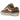 Vans LX Old Skool 36 Pearlized Pack Vintage Cocoa Brown baskets de profil avec une finition nacrée marron et semelle blanche