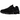 Nike Shox Ride 2 Black baskets de profil avec une tige noire, des colonnes Shox amortissantes visibles au talon et des lacets.
