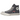 Converse Chuck 70 Hi Stranger Things Magnet baskets vue latérale avec toile gris foncé, semelle en caoutchouc, lacets blancs et logo rond