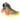 Adidas Human Race NMD Pharrell Pale Nude baskets vue latérale dans une teinte beige clair avec semelle intermédiaire Boost blanche et texte sur l'empeigne