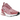 Nike Air Max 270 Elemental Pink baskets vue latérale avec empeigne en mesh rose, grand Swoosh noir et unité Air au talon