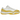 Air Jordan 11 Retro Low Yellow Snakeskin baskets, vue latérale avec motif peau de serpent jaune, empeigne en cuir blanc et semelle à unité Air visible