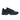 Nike Air Max Plus Triple Black Leather baskets vue latérale avec empeigne en cuir noir, rayures en TPU signature et unités Air apparentes