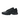 Nike Air Max Plus Triple Black Leather baskets vue latérale avec empeigne en cuir noir, motif ondulé emblématique, unités Air visibles et semelle noire