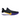 Nike Mamba Focus Lakers baskets vue sous un angle dynamique avec une tige noire et des details violets