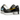 Nike Air Force 1 Low G-Dragon Peaceminusone Para-Noise 3.0 baskets en vue latérale avec empeigne en cuir noir, lacets colorés et semelle blanche