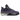 Baskets Air Jordan 4 Retro Canyon Purple vue latérale avec empeigne en daim violet, détails noirs, unité Air visible et semelle en gomme