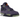 Baskets Air Jordan 4 Retro Canyon Purple en vue 3/4, montrant une tige en daim violet, une semelle intermédiaire noire et des détails verts.