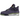 Air Jordan 4 Retro Canyon Purple baskets en vue latérale avec empeigne en daim violet, semelle intermédiaire noire et détails verts aux œillets.