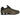 Nike Shox R4 Ironstone Off Noir baskets en vue latérale, mettant en valeur l'amorti Shox caractéristique et l'empeigne grise en mesh et synthétique.