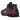 Nike Shox R4 Black Team Red baskets en vue latérale avec empeigne noire, détails rouges au talon et les emblématiques amortisseurs Shox complets.