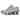 Nike Shox TL Chrome baskets en vue angulaire dynamique avec finition métallique, colonnes d'amorti emblématiques et empeigne en mesh noir.