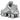 Nike Shox TL Chrome baskets en vue angulaire dynamique montrant les colonnes d'amorti Shox emblématiques et une empeigne en maille argentée.