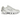 Nike Shox TL White Metallic Silver Max Orange baskets vue latérale avec empeigne en mesh blanc, détails argentés et amorti Shox orange.