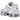 Baskets Nike Shox TL Summit White Barely Grape vue de profil, avec tige blanche, amorti visible sur la semelle et détails violets discrets