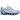Nike Shox TL White Work Blue baskets en vue latérale avec une tige en mesh blanc, amorti Shox sur toute la longueur et détails bleus.