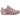 Nike Shox TL Particle Rose baskets de profil avec une empeigne en mesh rose et les colonnes d'amorti caractéristiques sous toute la semelle