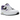 Baskets Nike Air Max 1 DNA CH.1 Purple Punch vue latérale avec détails violets, empeigne en mesh et cuir blanc, et unité Air visible dans la semelle.