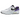 Nike Air Max 1 DNA CH.1 Purple Punch baskets profil avec empeigne en cuir blanc, accents violets et l'unité Air visible sur la semelle.