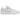 Nike Air Force 1 Flyknit 2 White Pure Platinum baskets entièrement blanches, vue latérale avec empeigne Flyknit tissée et semelle blanche