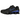 Nike Shox TL Black Racer Blue baskets vue latérale avec empeigne en maille noire, colonnes Shox emblématiques au talon et détails bleus.