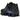 Nike Shox TL Black Racer Blue baskets vue latérale avec empeigne noire, amorti Shox emblématique sur toute la semelle et détails bleu vif
