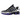 Nike Shox TL Persian Violet baskets vue latérale avec empeigne noire, amorti Shox violet emblématique et logo swoosh détaillé sur le côté.