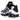 Nike Shox TL Persian Violet baskets vue latérale avec empeigne en mesh noir, détails noirs brillants et la semelle à ressorts Shox emblématique